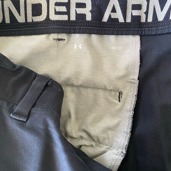Under Armour Black Chinos with Elastic Waistband - Picture 2 of 3